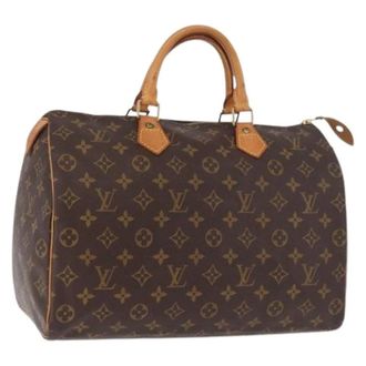 Louis Vuitton Pre-owned Monogram Canvas Hand Bag - Dames - Pre-owned - Bruin - Maat: ONE Size Leer