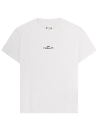 Maison Margiela Distorted Logo Print T-Shirt - Multicolor