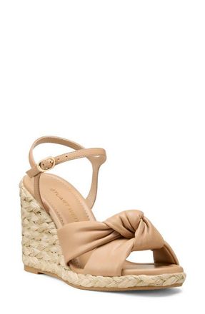 Stuart Weitzman Soplaya Espadrille Wedge Sandal in Adobe Brown at Nordstrom, Size 10.5