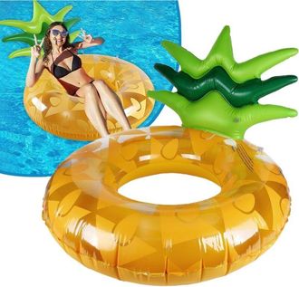 OEM Flotador Inflable Con Forma De Pi&ntilde;a De 120 Cm. Balsa Gigante Para Piscina, Diversi&oacute;n Veraniega, Perfecta Para Fiestas/playa