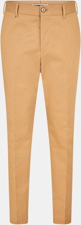 HUGO BOSS Mens Perin 242 Solid Patterned Straight Chinos in Medium Beige - Size 42W/32L