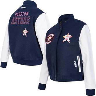 Pro Standard Womens Pro Standard Navy Houston Astros Game Day Classics Wool Varsity Jacket at Nordstrom, Size Xx-Large