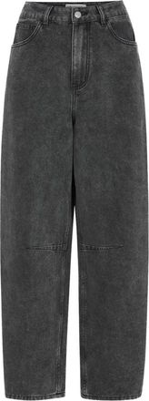 Lollys Laundry Broeken - Dames - Loose Fit Jeans - Zwart - L - Jeans