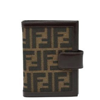Fendi Pre-owned Wallets, female, Brown, Size: ONE SIZE Pre-owned Vintage Canvas Wallet