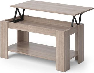 Vicco Tavolino soggiorno Lorenz, Sonoma, 100 x 50 cm con funzione di sollevamento Vicco