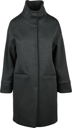 Olivier Horigamy Grey Virgin Wool-Blend Coat