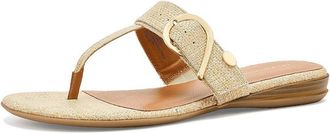 Andr&eacute; Assous Nix Womens Sandals Beige Raffia : 6.5 M, Leather