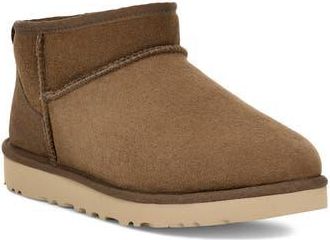 UGG Mens Ultra Mini Classic Water Resistant Boot in Hickory at Nordstrom Rack, Size 9