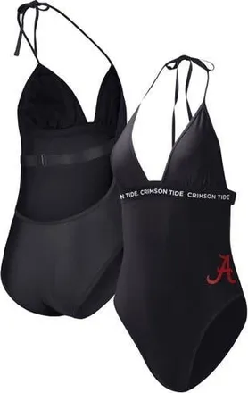 G-III 4Her by Carl Banks Womens G-III 4Her by Carl Banks Black Alabama Crimson Tide Full Count One-Piece Swimsuit at Nordstrom, Size Small