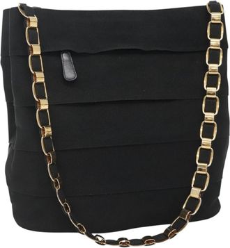 Ferragamo Vala Shoulder Bag Canvas Canvas Shoulder Bag Bag (Pre-Owned)