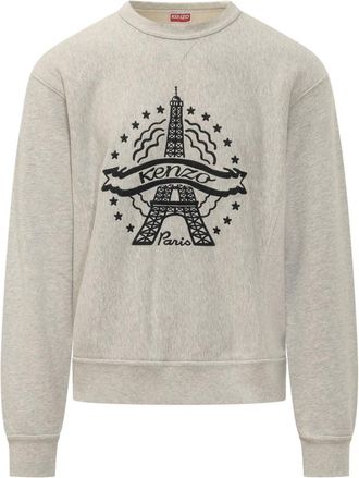 Kenzo Light Grey Crew Neck Sweatshirt
