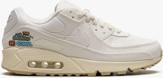 Nike Womens Air Max 90 The Future Is Equal Sneaker In Sail/sail-Cashmere-Team Gold-Black-White