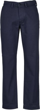 Officine G&eacute;n&eacute;rale Plain Front Chino - Heren - Chinos - Blauw - S - Katoen - Broeken