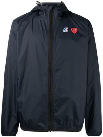 Comme Des Gar&ccedil;ons Cdg Play X K-Way Zipped Hooded Unisex Jacket