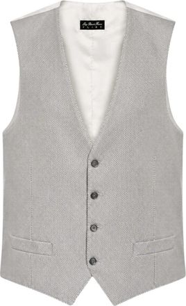 Luigi Bianchi Mantova Gilet - Heren - Gillet - Grijs - 4XL - Kostuums