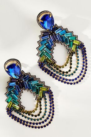 Suzanna Dai Florian Chandelier Hoop Earrings