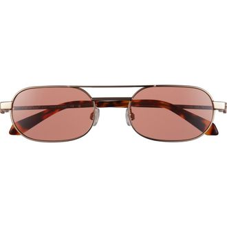Off-white Vaiden 55mm Oval Sunglasses in Gold Brown at Nordstrom Rack