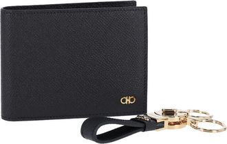 Ferragamo gancini Wallet And Keyring Set