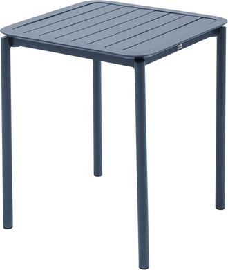 Oviala Mesa de terraza cuadrada (70x70cm) azul oscuro