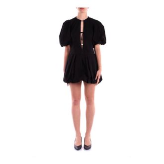 Pinko Short Dresses, female, Black, 2XS, Short Dress with Balloon Skirt