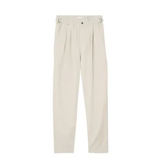 Isabel Marant Straight Trousers, female, Beige, Size: S Neriah Trousers