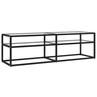 vidaXL Mueble Para Tv Vidrio Templado Transparente 140x40x40,5 Cm Vidaxl