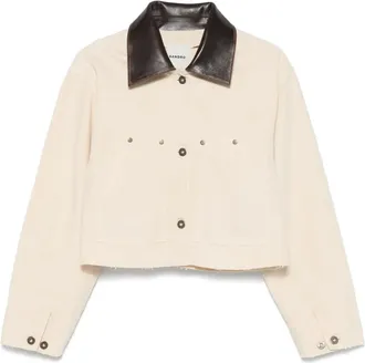 Sandro Giacca con collo a contrasto - Toni neutri