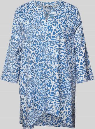 Apricot Regular Fit Bluse mit V-Ausschnitt in Blau, Gr&ouml;&szlig;e XXL
