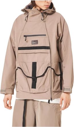 Oakley Fgl Stroke Anorak 5.7 - Heren - Regenjassen - Beige - M - Polyester - Fitness