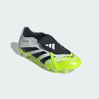 adidas ADIDAS Performance Unisex Predator Pro Fold-Over Tongue Multi-Ground Boots - White/Multicolour - Size UK 8