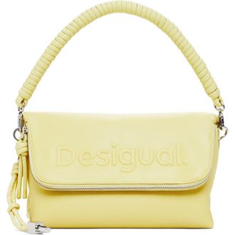 Desigual Faux Leather Shoulder Bag in Light Yellow at Nordstrom Rack