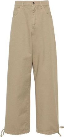 Soci&eacute;t&eacute; Anonyme Fabien Wijde Broek - Heren - Wijde Broeken - Beige - L - Broeken