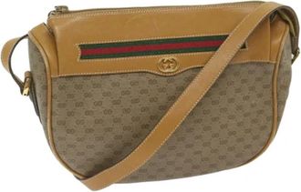 Gucci Pre-owned Vintage Small GG Canvas Schoudertas - Dames - Vintage Schoudertas - Beige - ONE Size - Vintage