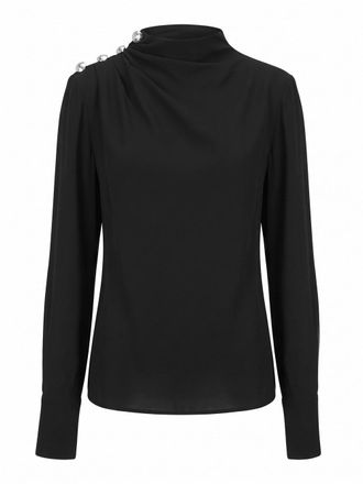 Patrizia Pepe Draped Viscose Top