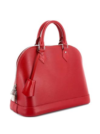 Louis Vuitton Alma Handbag Epi Leather PM satchel - Rosso