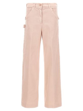 Nude Light Pink Cargo Pants