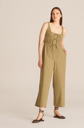 Rebecca Taylor Full-Length Poplin Romper
