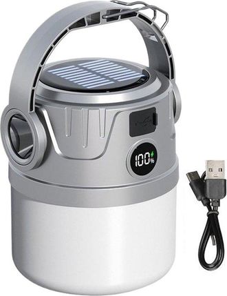 OEM Linterna De Camping - L&aacute;mpara Led Para Tienda De Campa&ntilde;a - Iluminaci&oacute;n Exterior - Cargador Solar Usb - 12,9 X 11,9 X 10,9 Cm - Multicolor