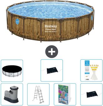 Bestway Piscina Bestway Power Steel Redonda - 549x122 Cm - 8-piezas S562