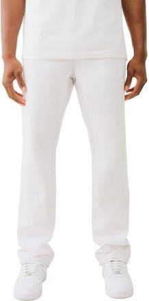 True Religion Ricky Big Flap Straight Leg Jeans in Optic White at Nordstrom, Size 36