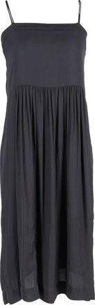 Isabel Marant Sleeveless Midi Dress in Black Silk