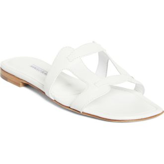 Manolo Blahnik Grellanu Slide Sandal in White at Nordstrom, Size 10.5Us