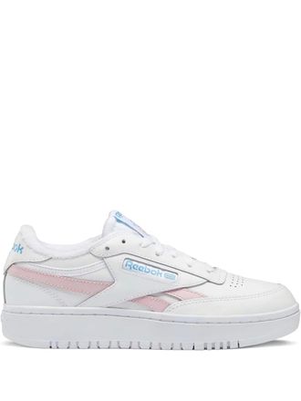 Reebok Club C Double Revenge White/Pink sneakers - women - Leather/Rubber/Fabric - 8.5