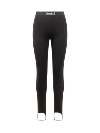 Versace Black Slim Flat Front Pants