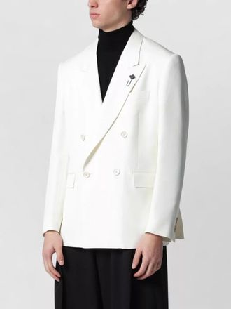 Lardini viscose double-breasted coat