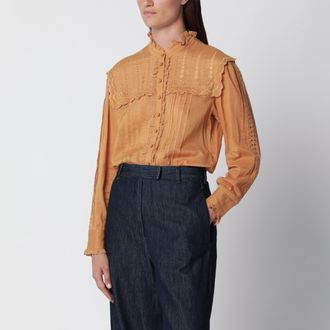 Isabel Marant Lonzie Caramel Cotton Shirt