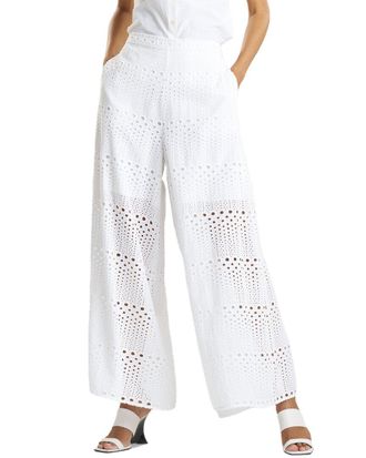 Natori Round Eyelet Palazzo Pant