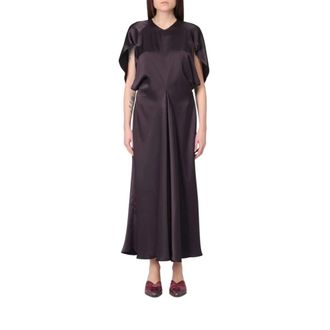 Liviana Conti Jurken Bruin - Dames - Casual kleedjes - Bruin - M - Kleedjes