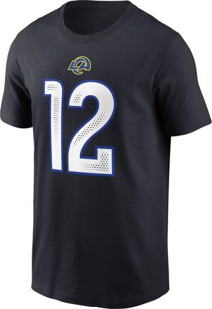 Nike Puka Nacua Los Angeles Rams Rivalries Collection Nike Mens NFL T-Shirt in Blue | N1994FA95F-UT3