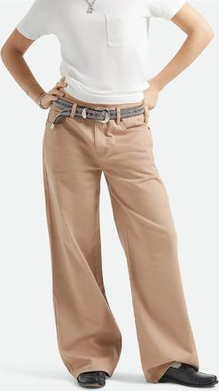 Brixton Chloe 5 Pocket Pant In Washed Timeless Taupe